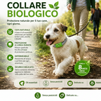 Collare Antiparassitario Biologico per Cani — 8 Mesi di Protezione Naturale