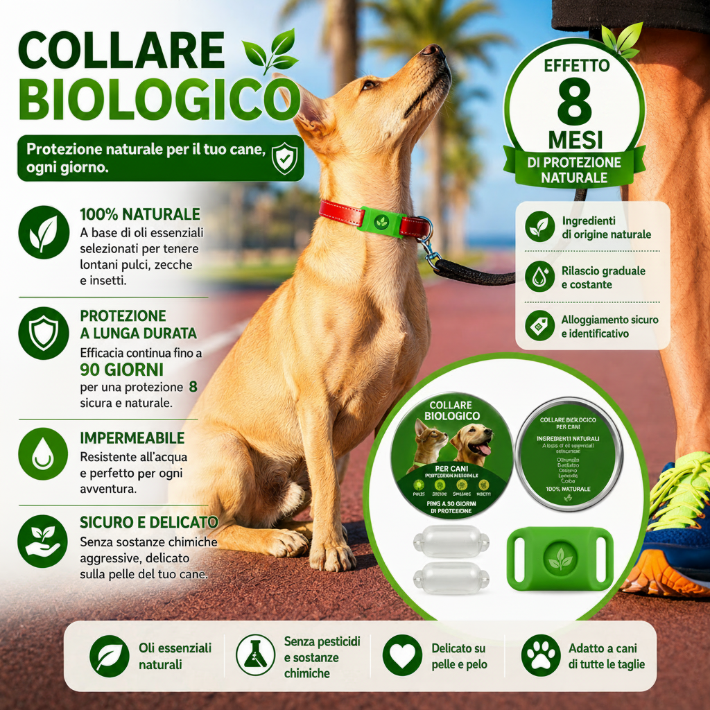 Collare Biologico 8 Mesi